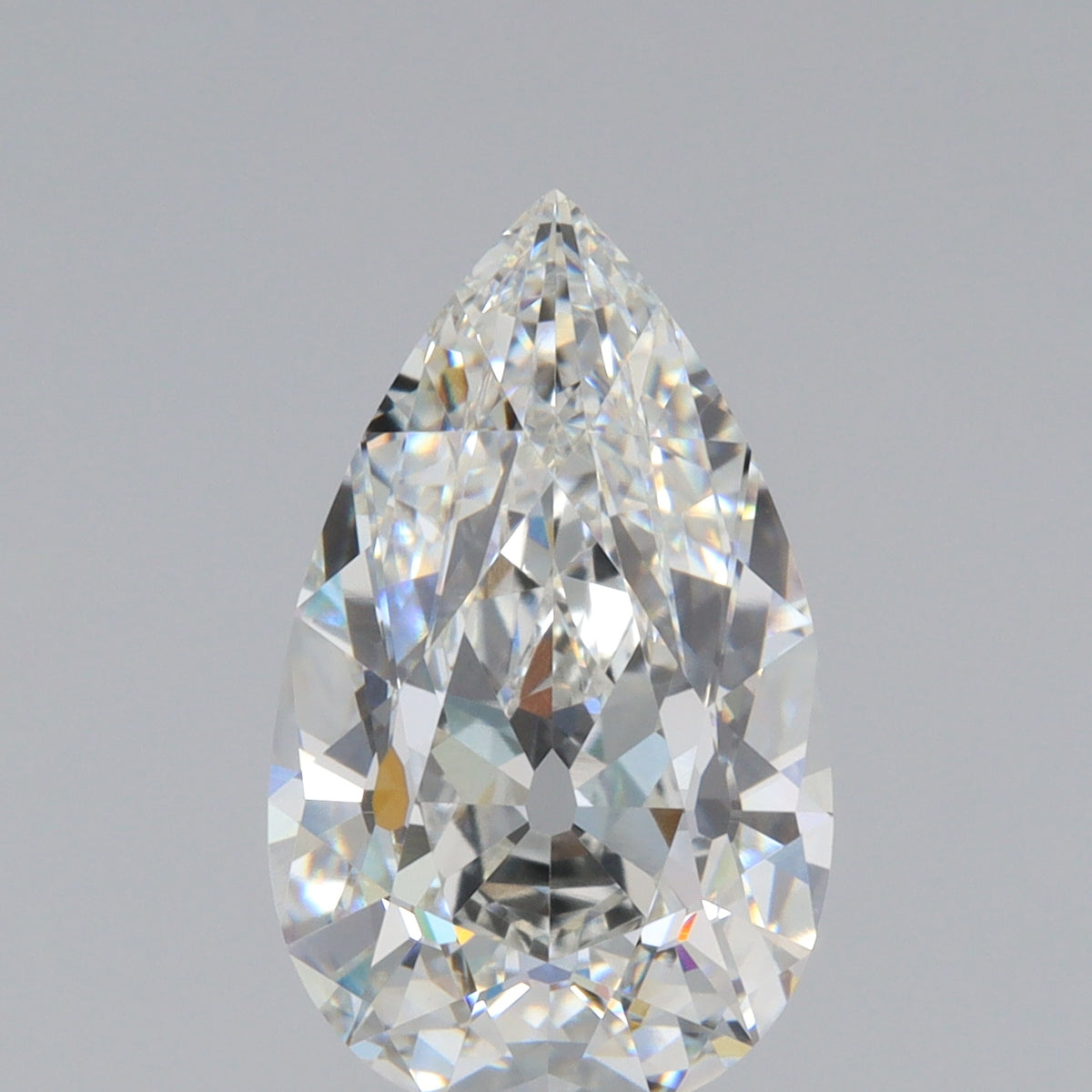 3.96ct | F/VVS2 Pear Shape Old Mine Cut Lab Diamond (IGI)