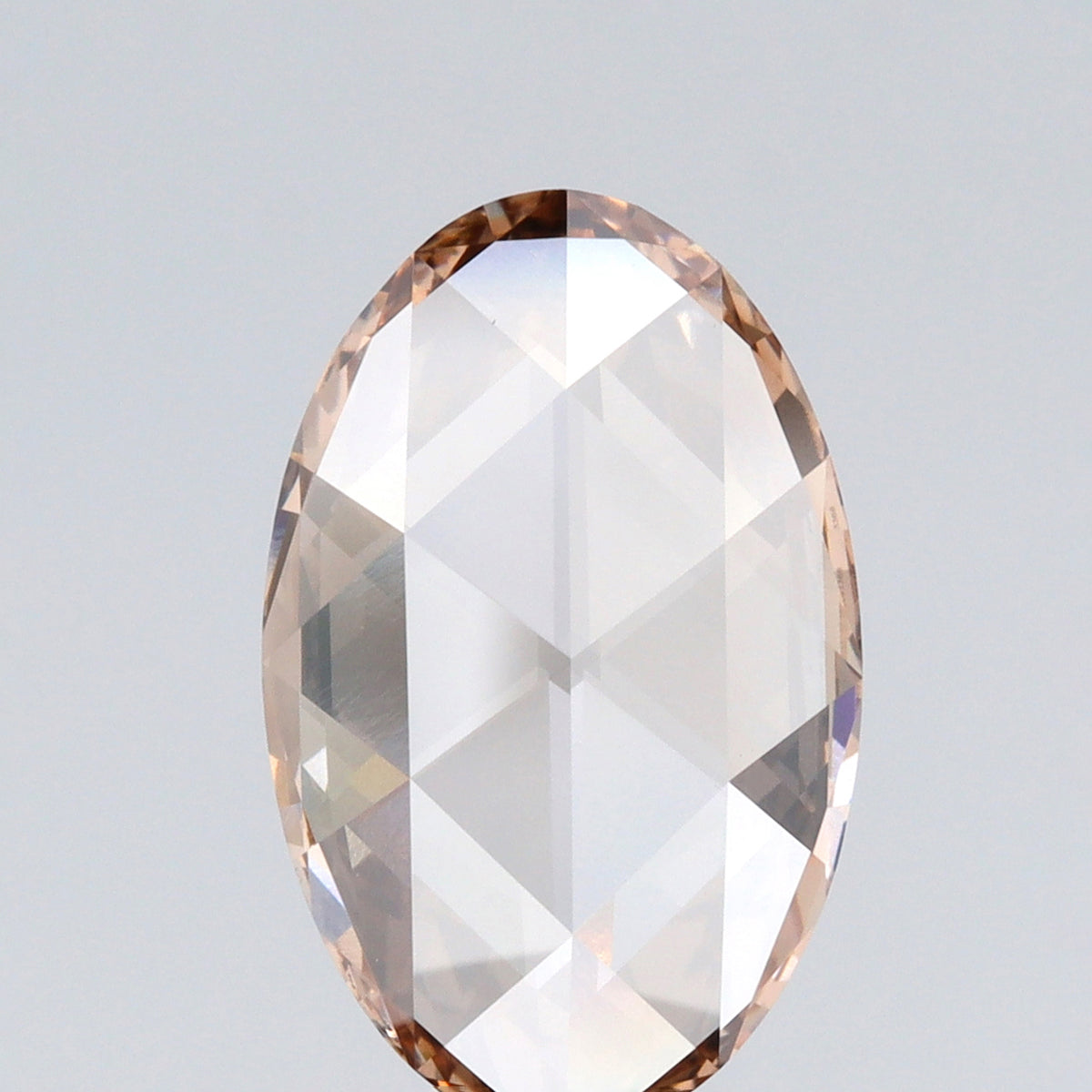 2.72ct | Fancy Light Brown/VVS2 Champagne Oval Shape Rose Cut Lab Diamond (IGI)-LITHOS Diamond