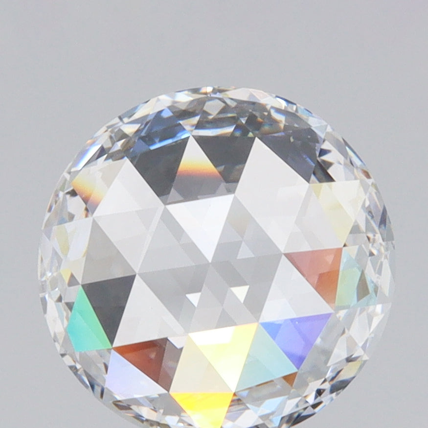 2.16ct | F/VVS2 Round Shape Mogul Rose Cut Lab Diamond (IGI)