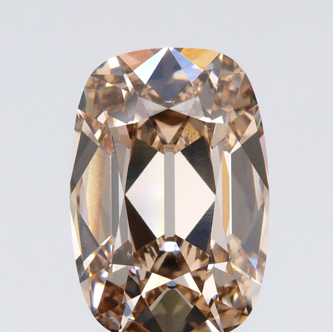 2.72ct | Light Brown/VVS2 Cushion Old Mine Cut Lab Diamond (IGI)-LITHOS Diamond