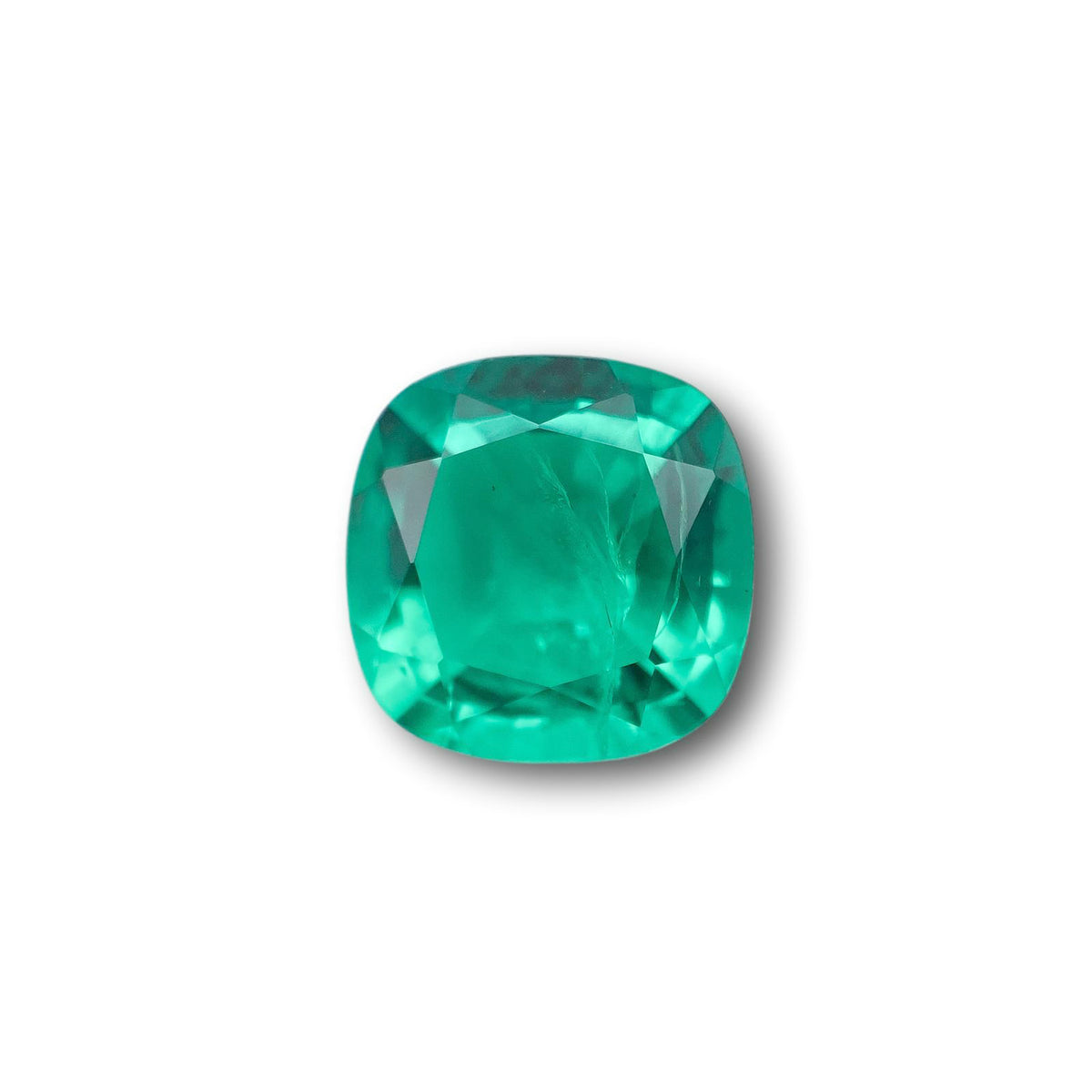 2.76ct | Brilliant Cut Cushion Shape Lab Emerald