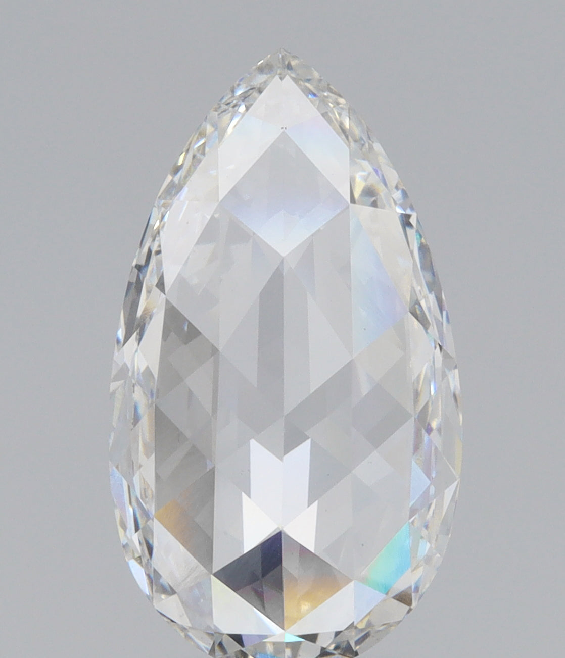 3.41ct | F/VS1 Pear Shape Rose Cut Lab Diamond (IGI)