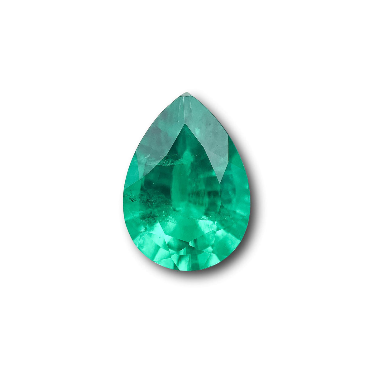 2.06ct | Brilliant Cut Pear Shape Lab Emerald