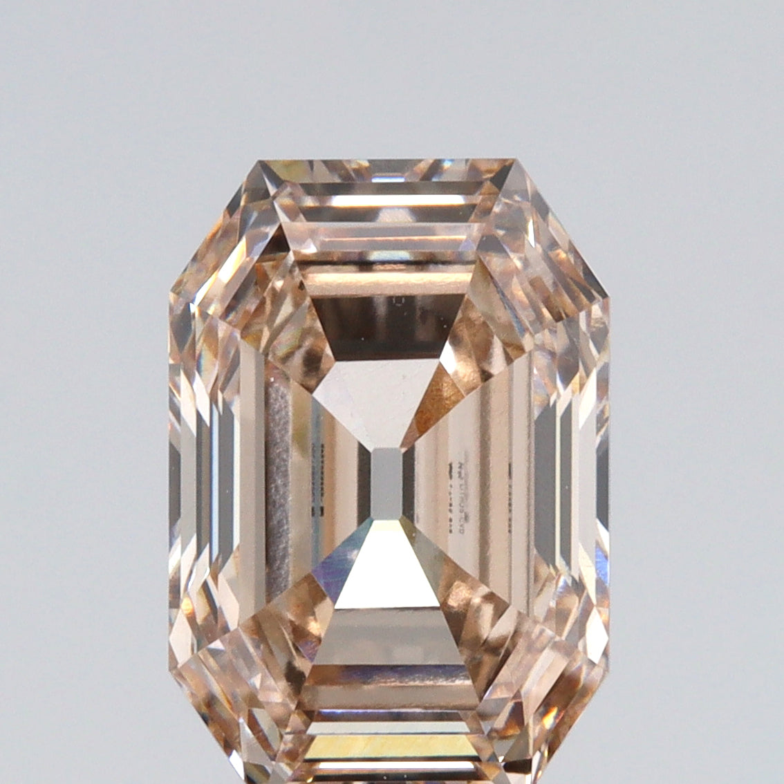 2.78ct | N/VS1 Champagne Antique Octagon Shape Step Cut Lab Diamond (IGI)-LITHOS Diamond