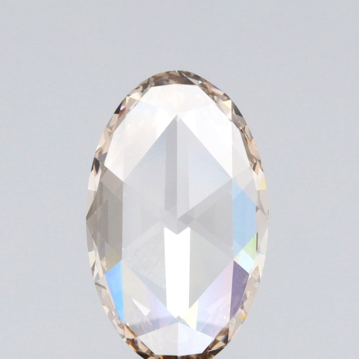 1.19ct | O-P/VVS2 Champagne Oval Shape Rose Cut Lab Diamond (IGI)