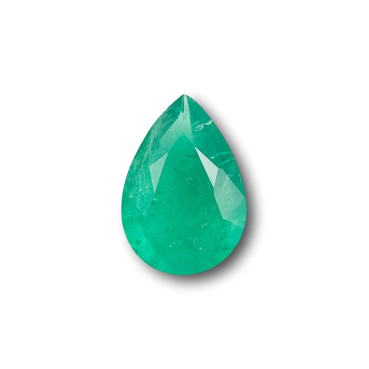 1.31ct | Brilliant Cut Pear Shape Lab Emerald