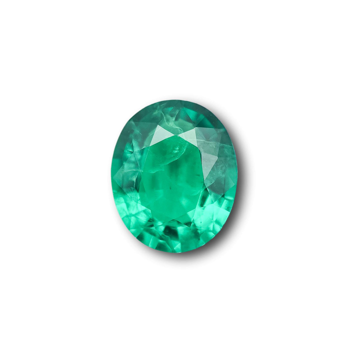 3.78ct | Brilliant Cut Oval Shape Lab Emerald