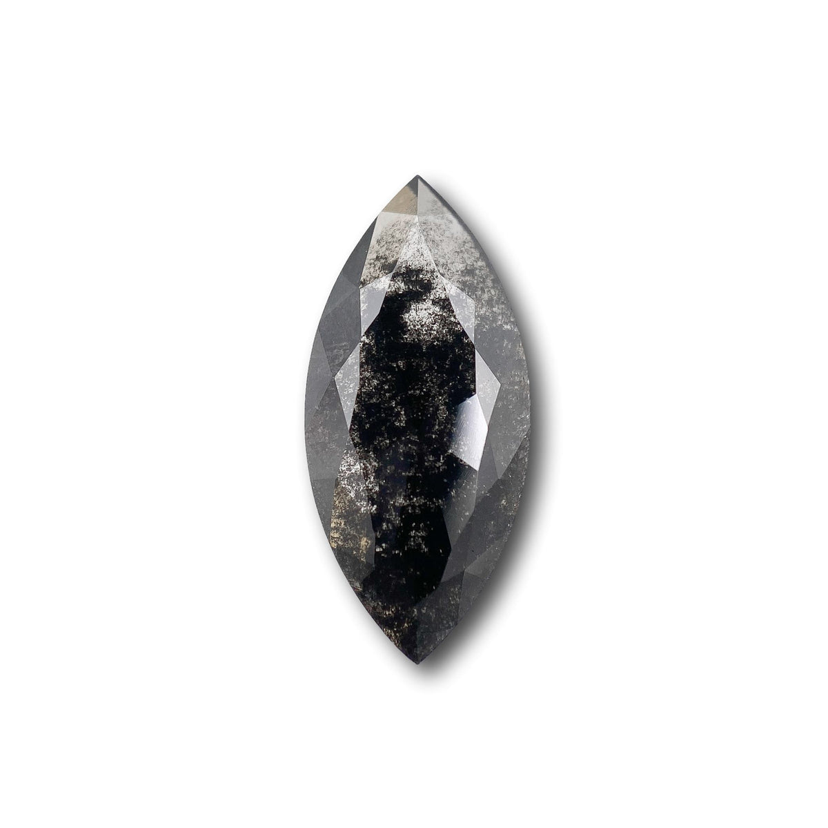 1.58ct | Salt & Pepper Marquise Shape Rose Cut Lab Diamond