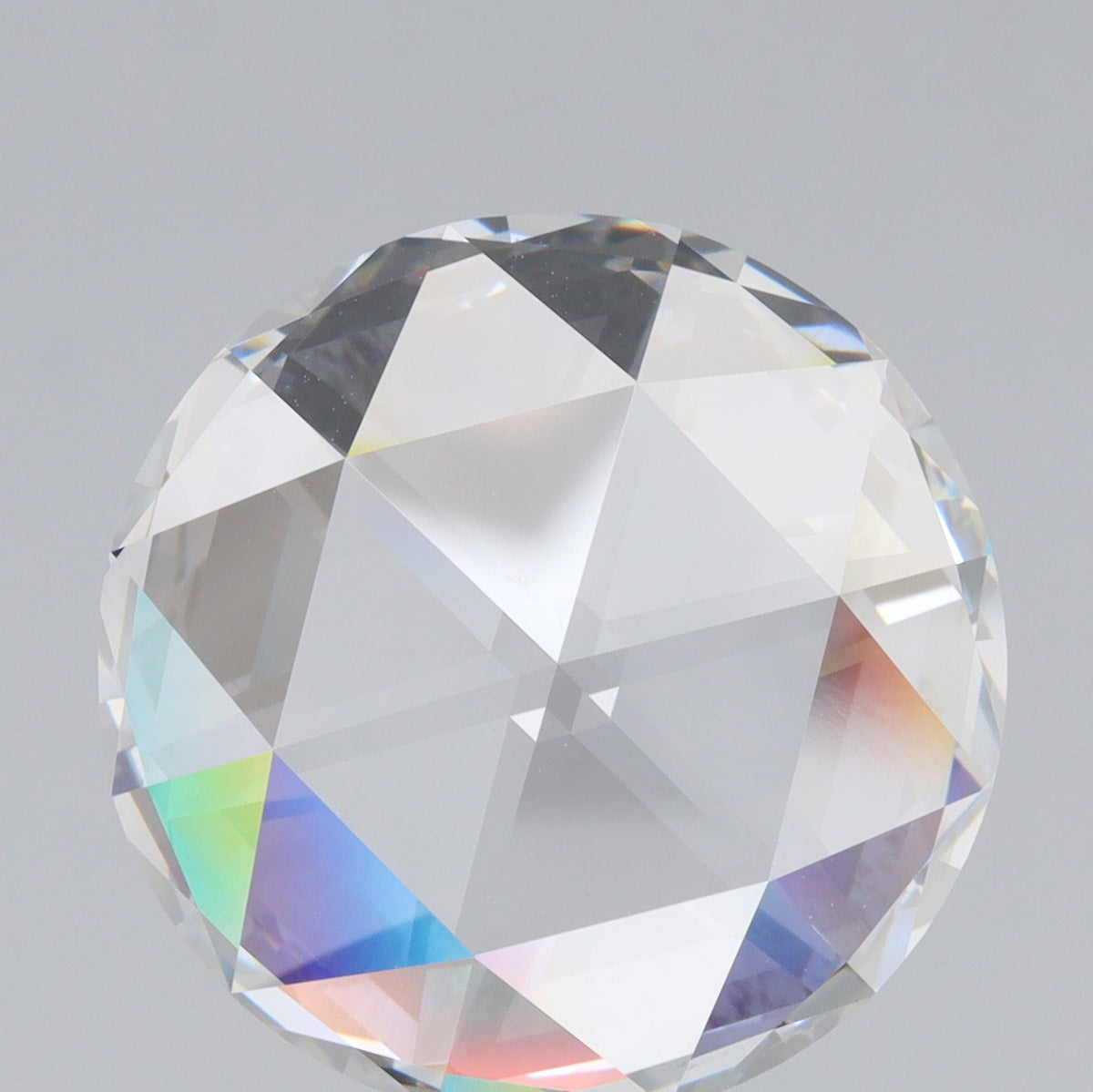 7.68ct | G/VVS2 Round Shape Rose Cut Lab Diamond (IGI)