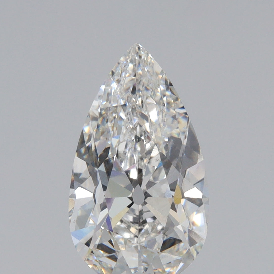 2.32ct | F/VS1 Pear Shape Old Mine Cut Lab Diamond (IGI)-LITHOS Diamond