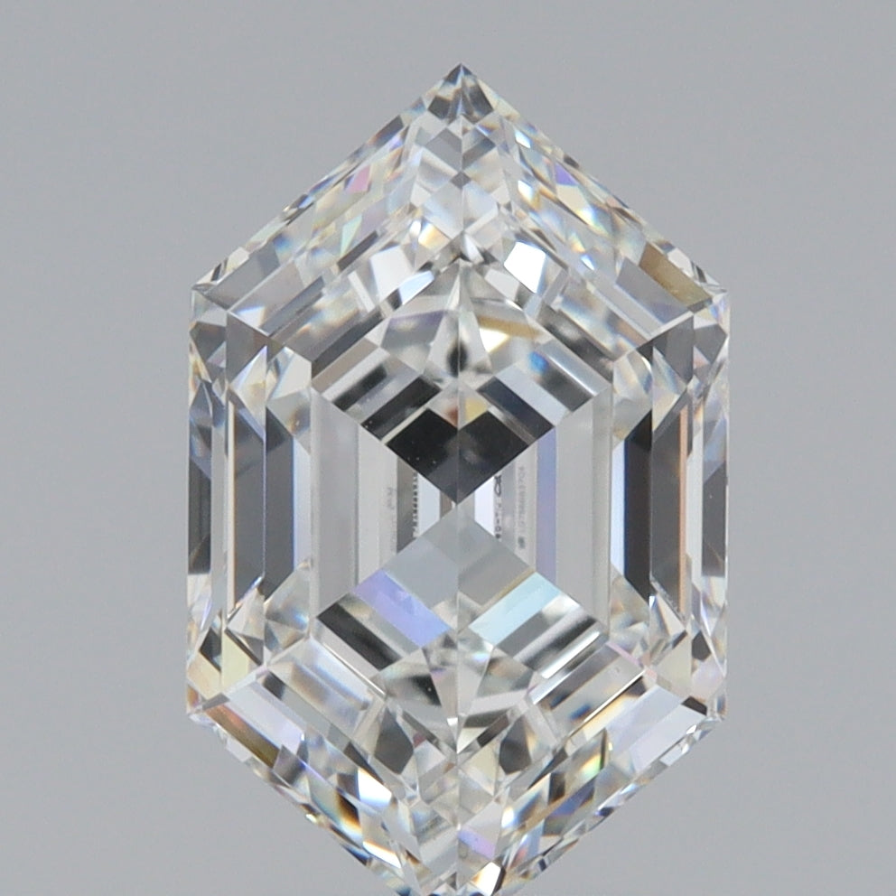 2.95ct | E/VS1 Hexagon Shape Step Cut Lab Diamond (IGI)
