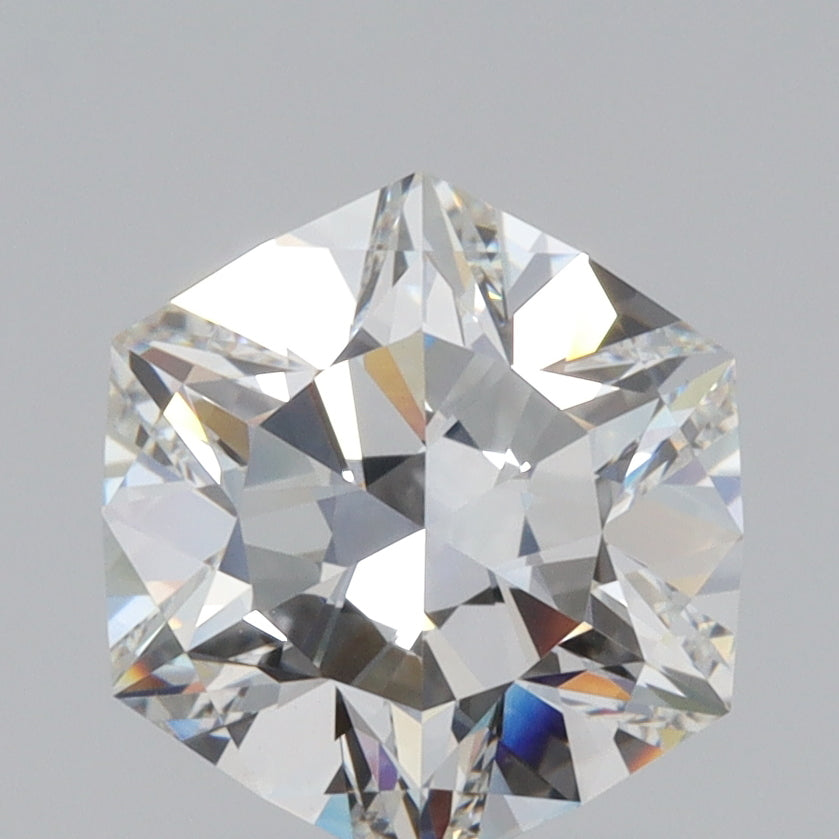 2.07ct | F/VVS2 Hexagon Shape Brilliant Cut Lab Diamond (IGI)