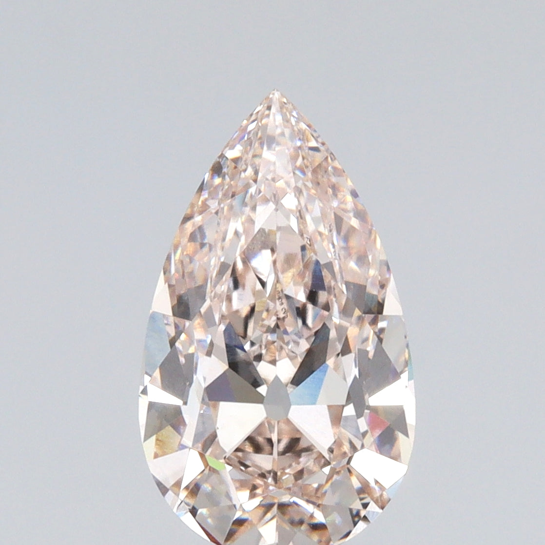 2.50ct | J/VVS2 Champagne Pear Shape Old Mine Cut Lab Diamond (IGI)-LITHOS Diamond