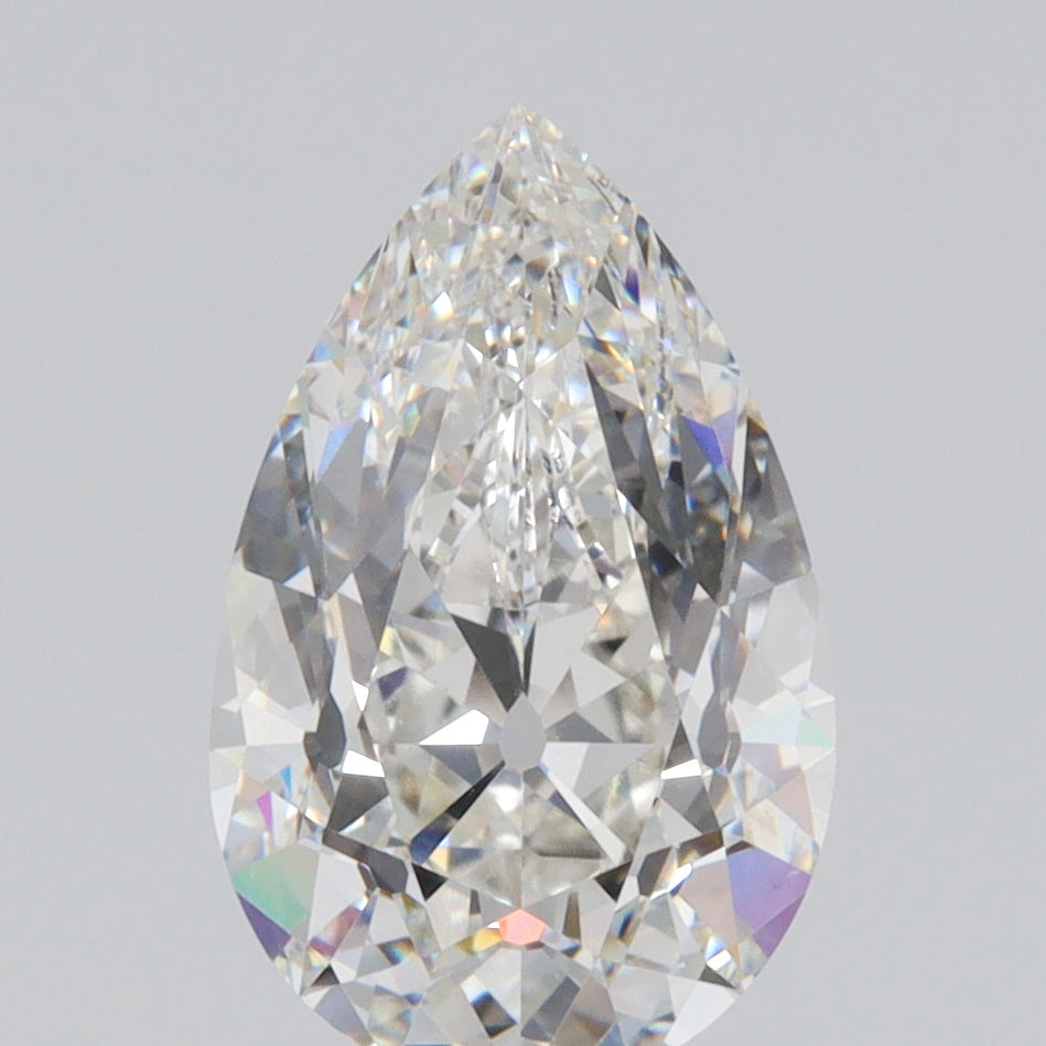 2.39ct | F/VS1 Pear Shape Old Mine Cut Lab Diamond (IGI)
