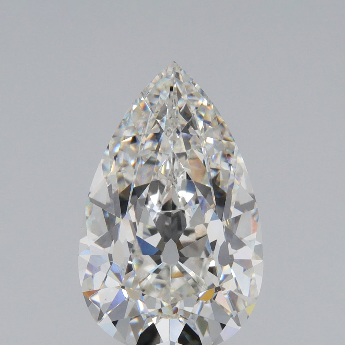 4.33ct | G/VS1 Pear Shape Old Mine Cut Lab Diamond (IGI)-LITHOS Diamond