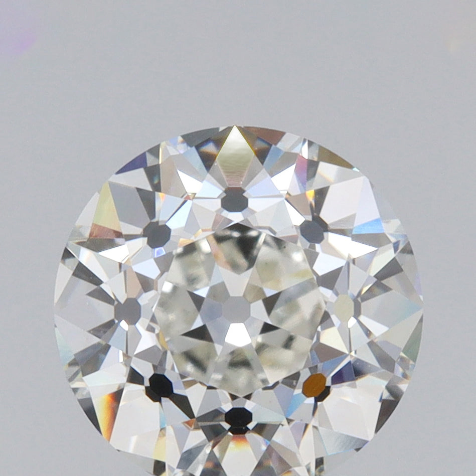 3.35ct | F/VS1 Round Shape Old European Cut Lab Diamond (IGI)