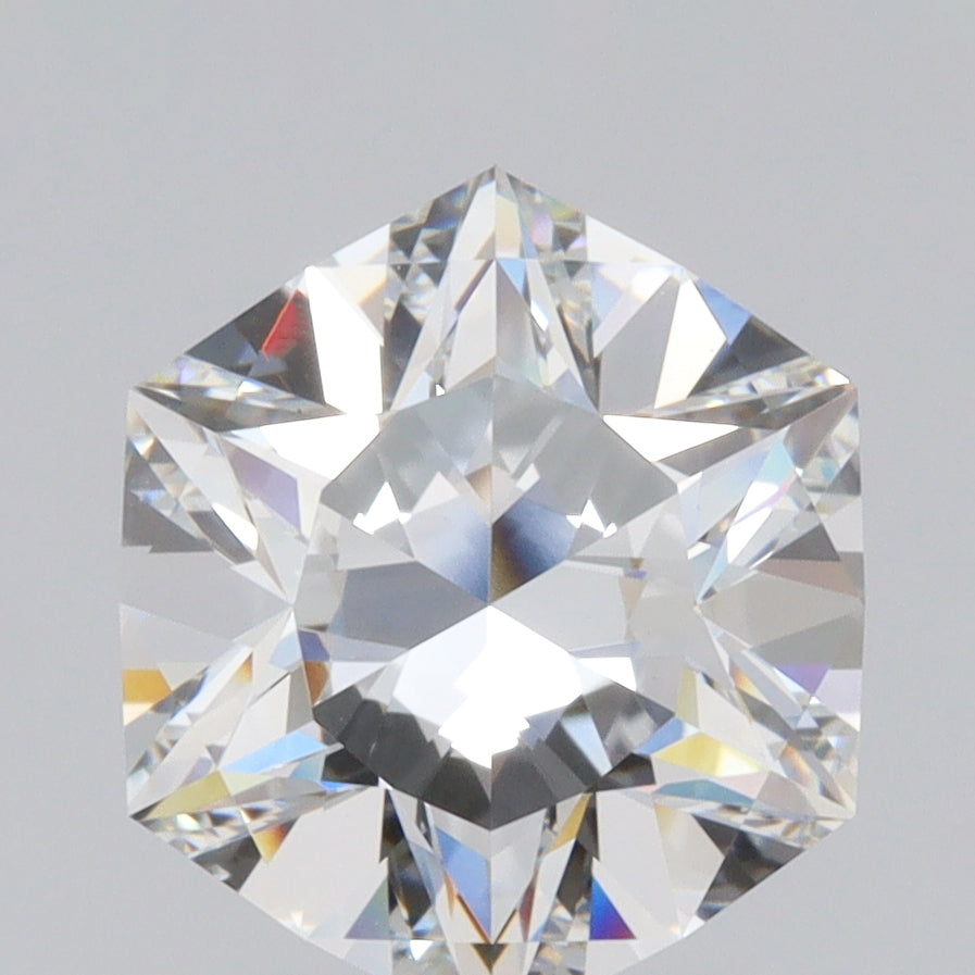 2.70ct | F/VS1 Hexagon Shape Brilliant Cut Lab Diamond (IGI)-LITHOS Diamond