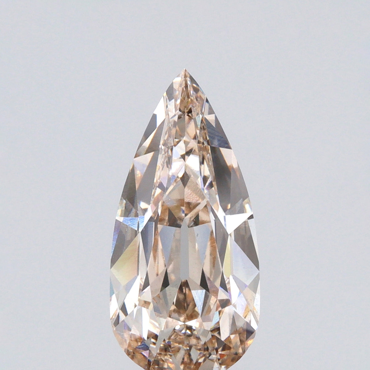 2.33ct | M/VS1 Champagne Pear Shape Old Mine Cut Lab Diamond (IGI)-LITHOS Diamond
