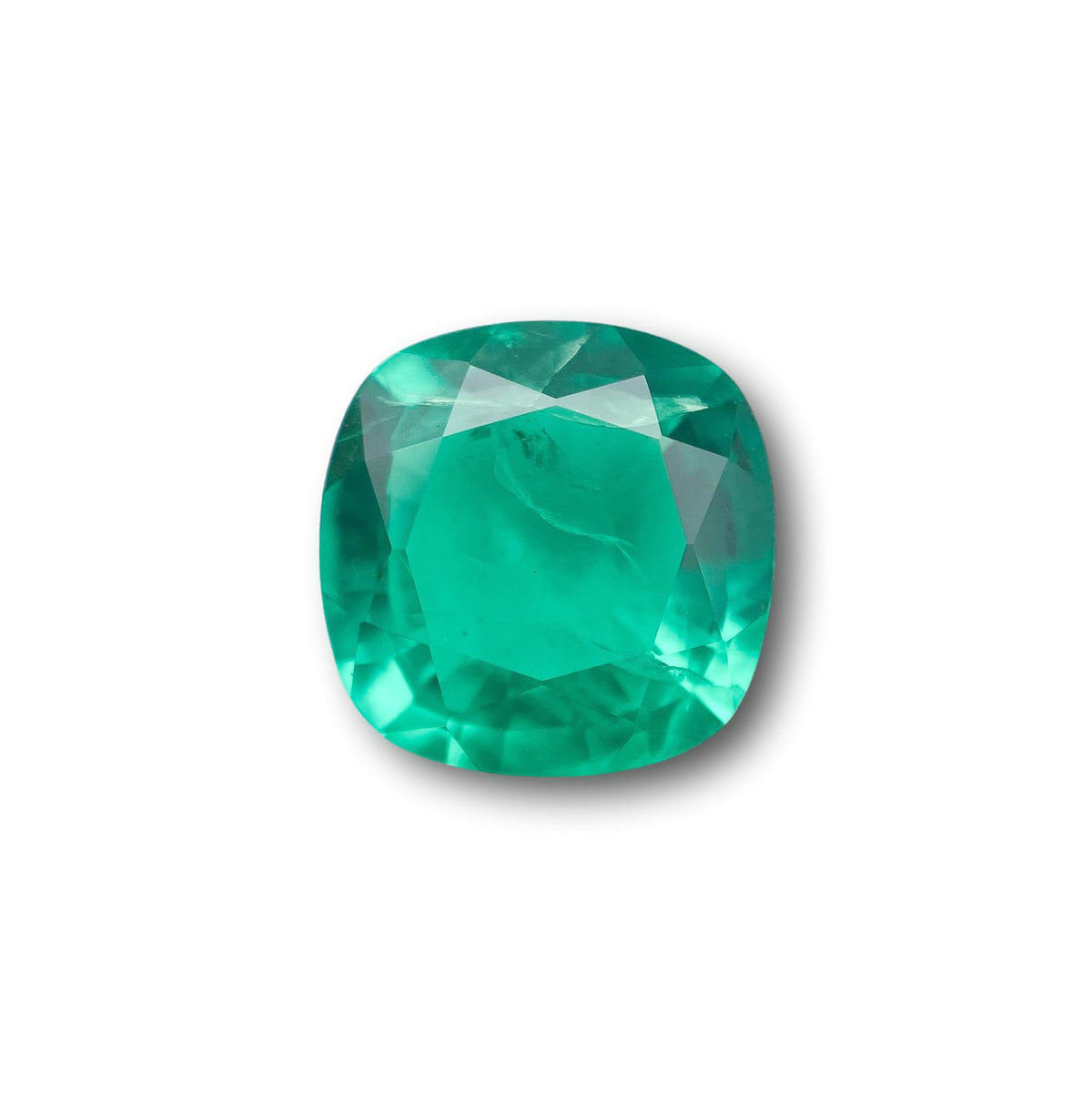 2.94ct | Brilliant Cut Cushion Shape Lab Emerald