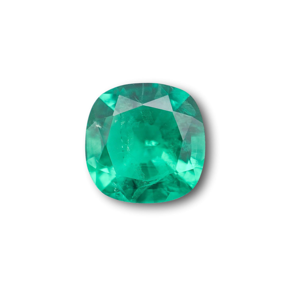 4.50ct | Brilliant Cut Cushion Shape Lab Emerald