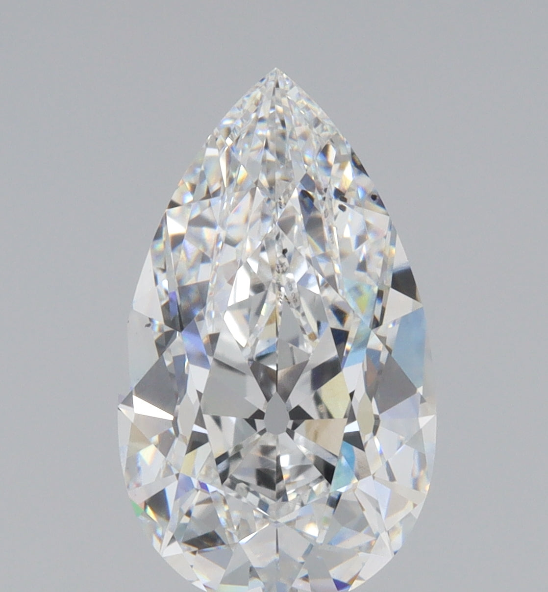 3.80ct | E/VS2 Pear Shape Old Mine Cut Lab Diamond (IGI)