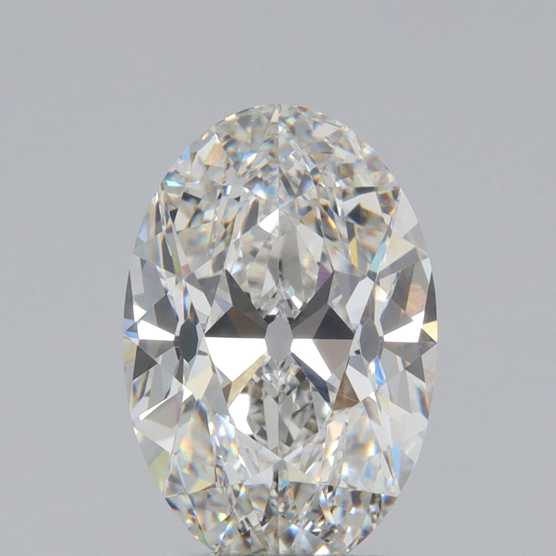 3.25ct | F/VVS2 Oval Shape Old Mine Cut Lab Diamond (IGI)-LITHOS Diamond