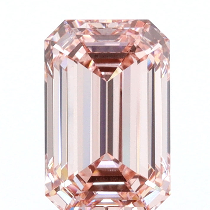 1.54ct | Fancy Intense Pink/VS1 Emerald Shape Step Cut Lab Diamond (IGI)-LITHOS Diamond