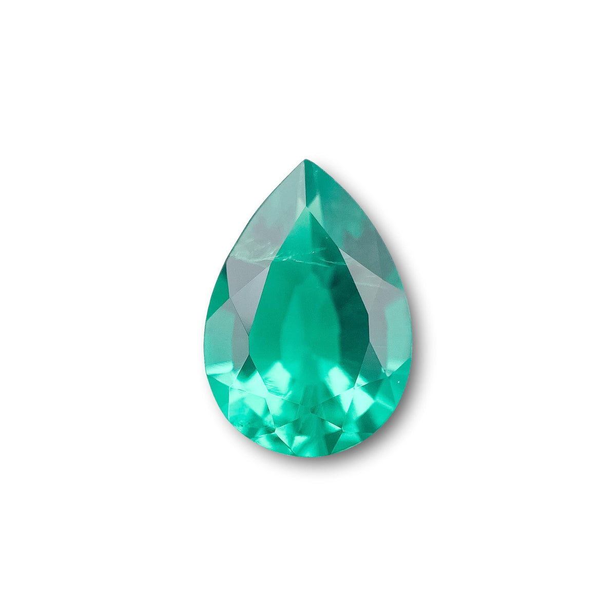 2.02ct | Brilliant Cut Pear Shape Lab Emerald