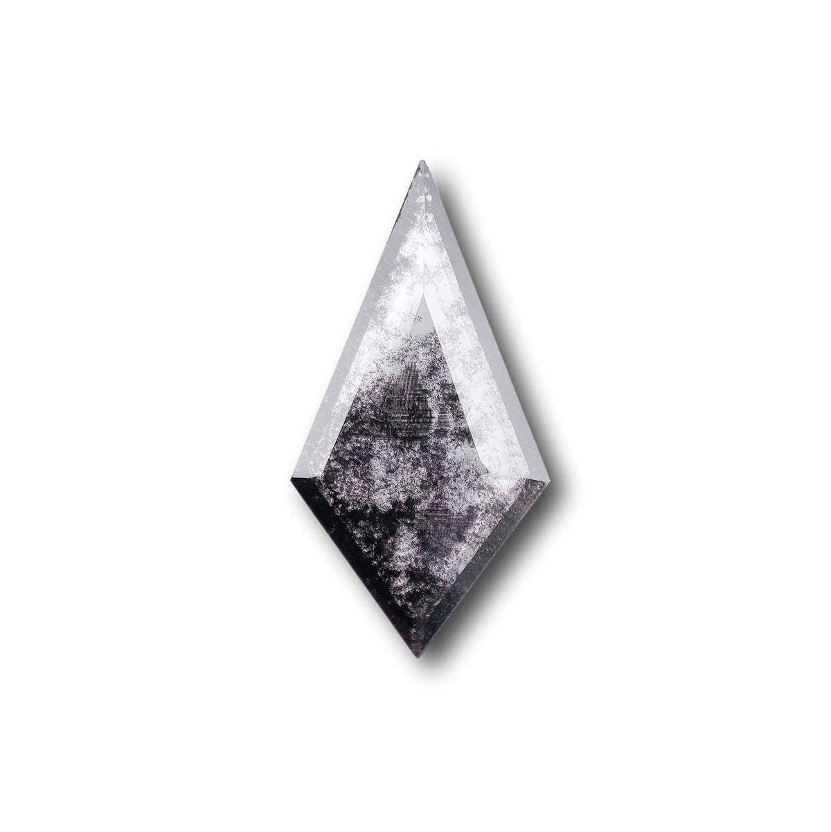 2.06ct | Salt & Pepper Kite Shape Step Cut Lab Diamond