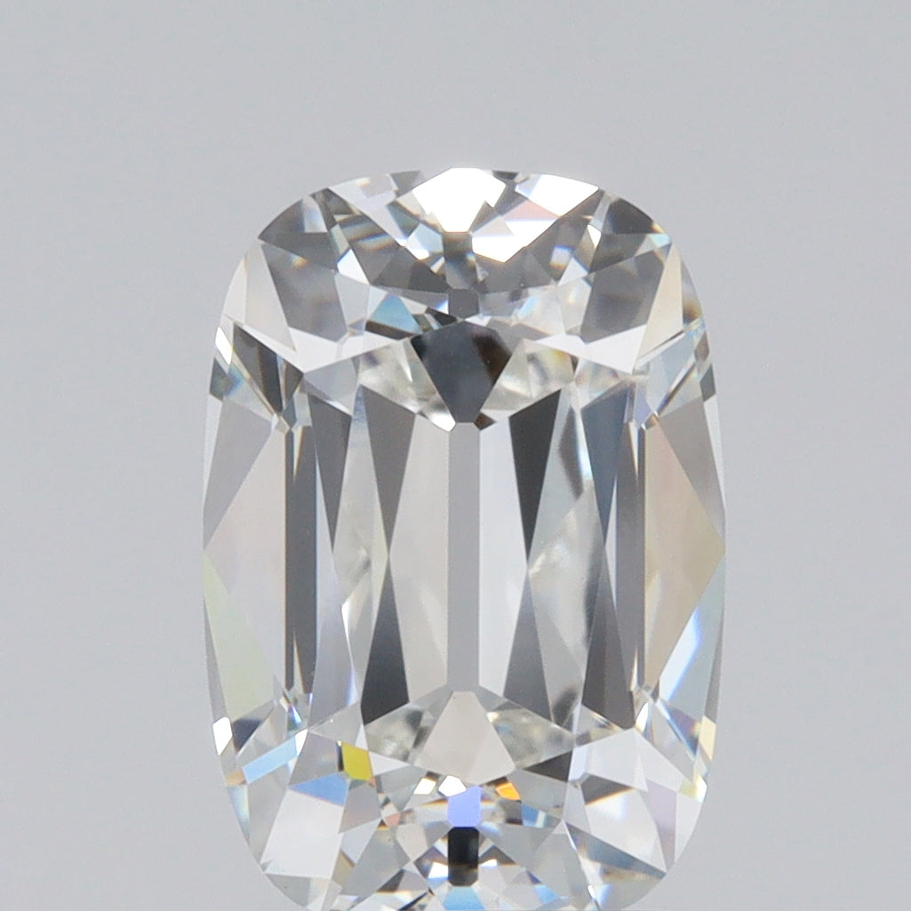 3.29ct | F/VVS2 Cushion Shape Old Mine Cut Lab Diamond (IGI)-LITHOS Diamond