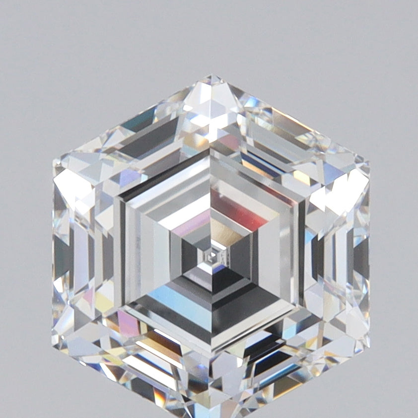 2.65ct | E/VVS2 Hexagon Shape Step Cut Lab Diamond (IGI)