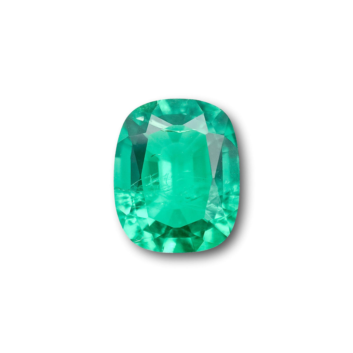 4.03ct | Brilliant Cut Cushion Shape Lab Emerald