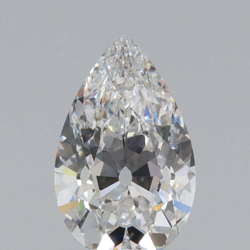 1.36ct | E/VS1 Pear Shape Old Mine Cut Lab Diamond (IGI)