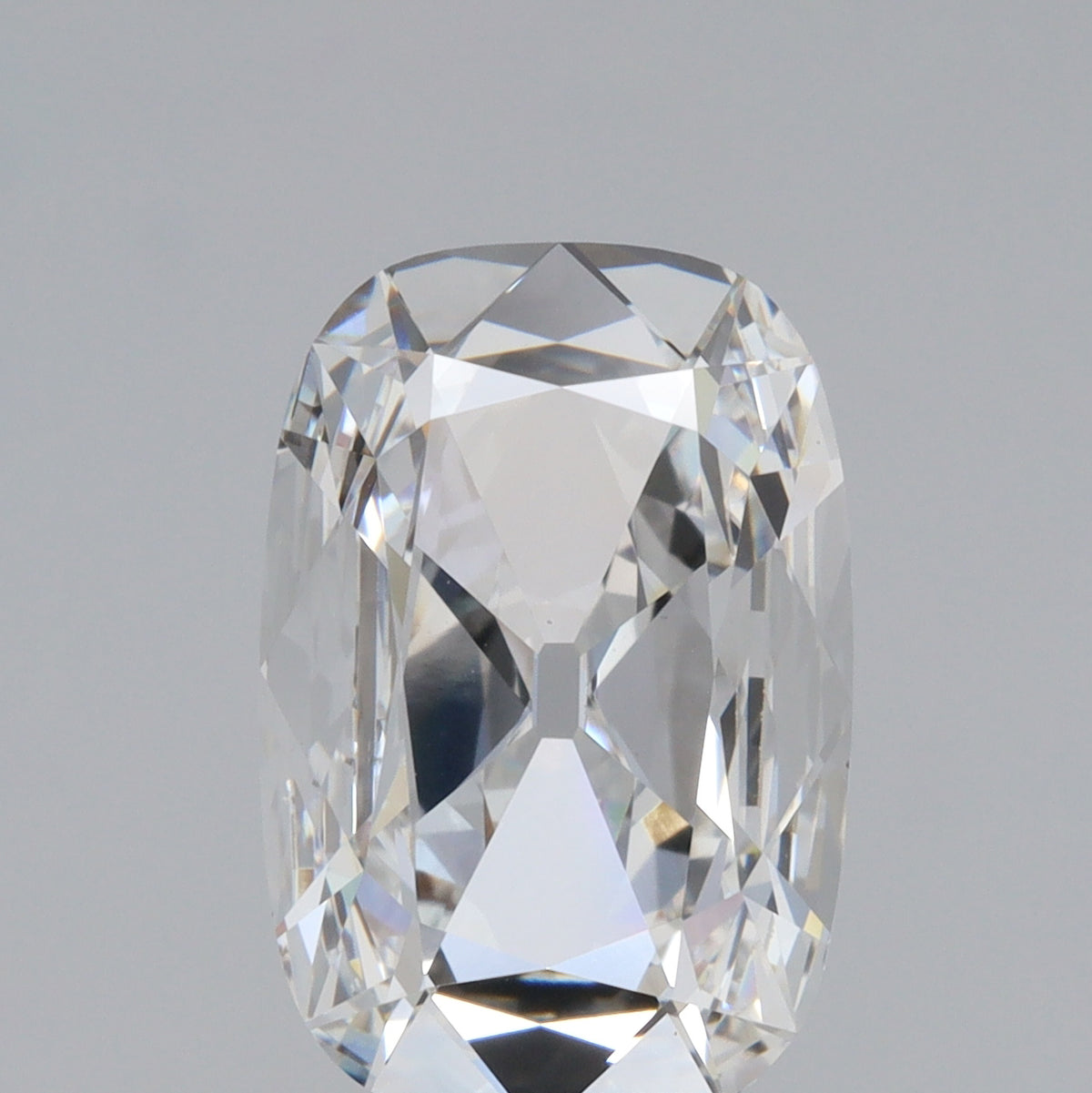 3.14ct | F/VVS2 Antique Cushion Shape Old Mine Cut Lab Diamond (IGI)