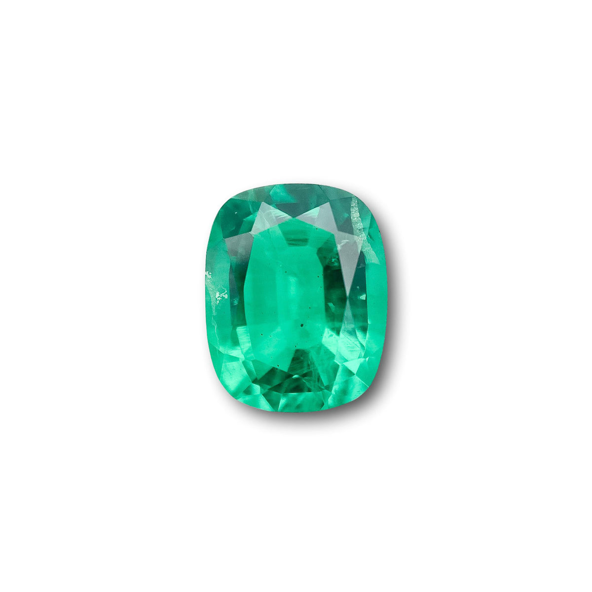 3.15ct | Brilliant Cut Cushion Shape Lab Emerald