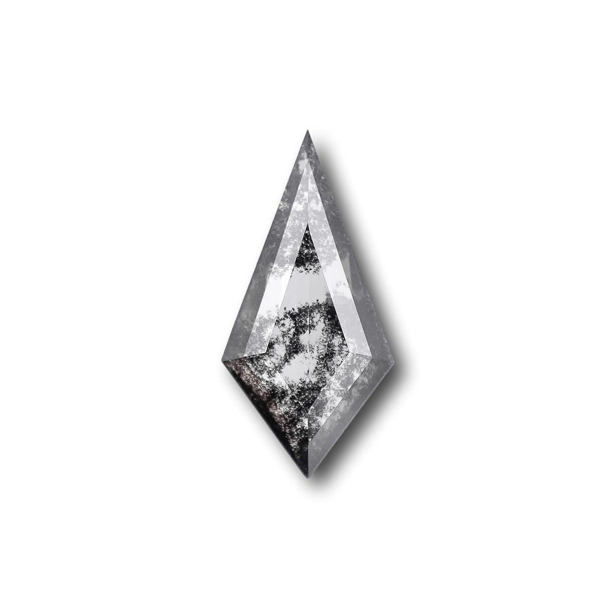 1.81ct | Salt & Pepper Kite Shape Step Cut Lab Diamond