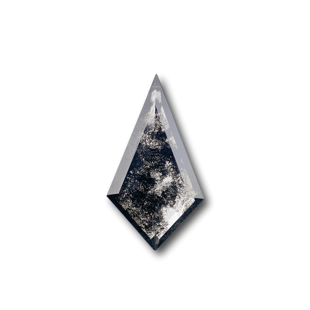 2.28ct | Salt &amp; Pepper Kite Shape Step Cut Lab Diamond
