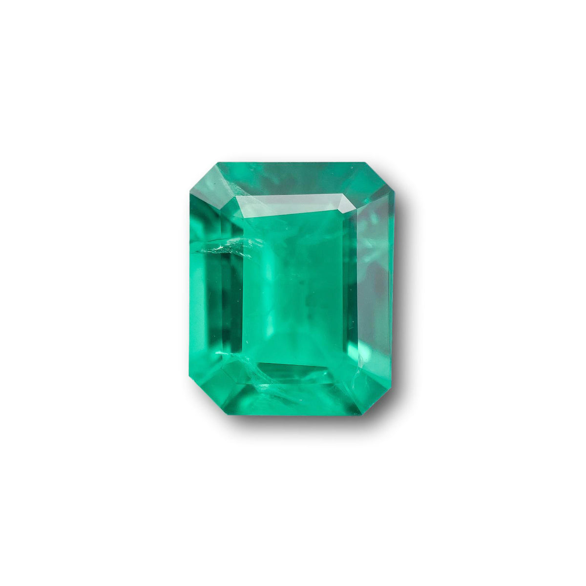3.19ct | Step Cut Emerald Shape Lab Emerald