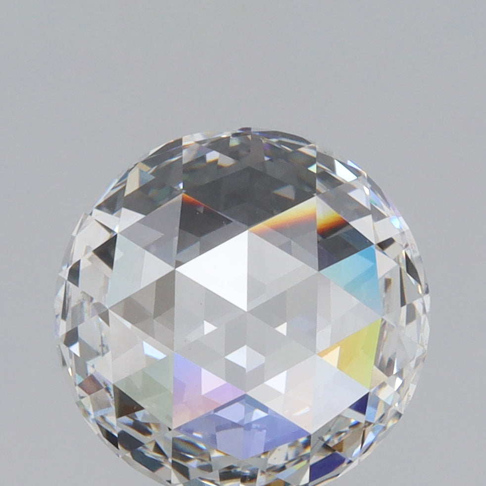 2.61ct | F/VS2 Round Shape Rose Cut Lab Diamond (IGI)