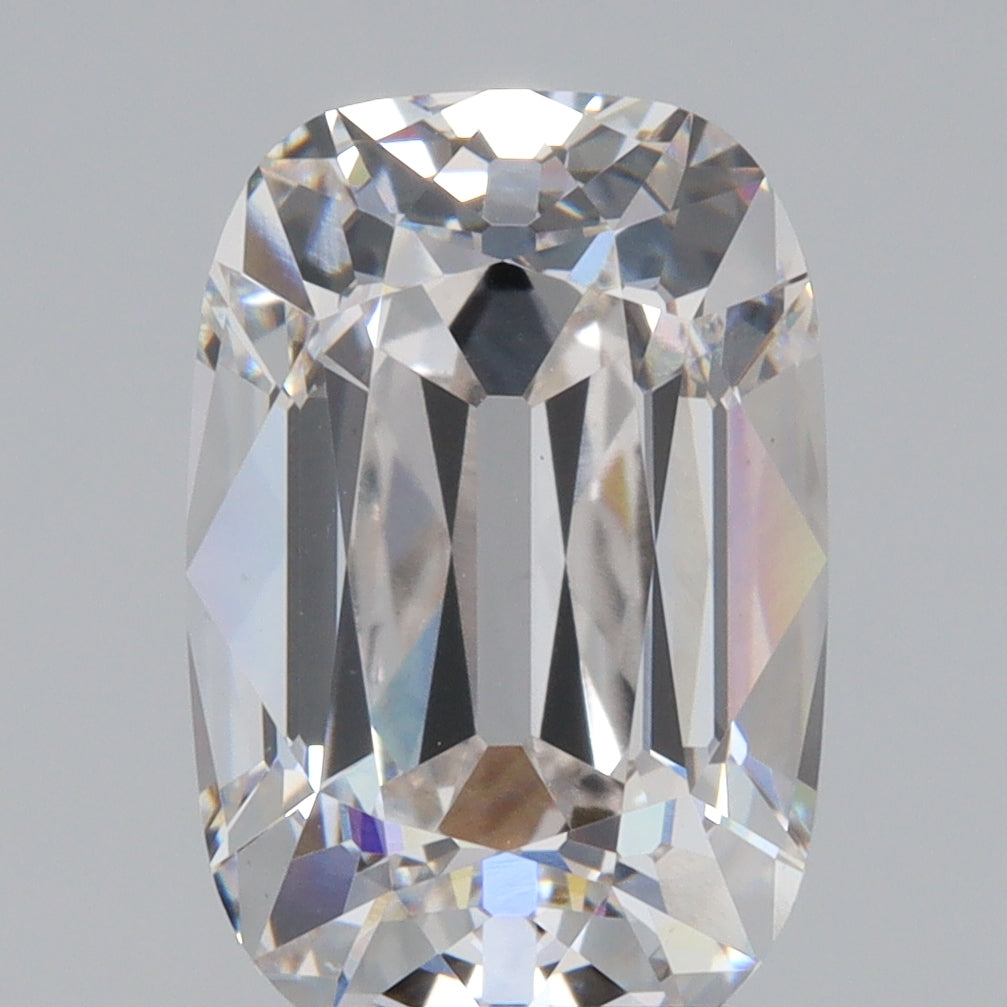 4.21ct | F/VVS2 Cushion Shape Old Mine Cut Lab Diamond (IGI)-LITHOS Diamond