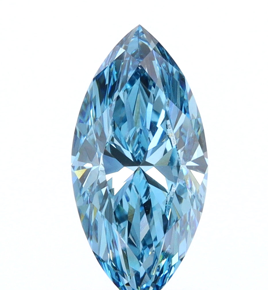 クリサリス コレクション The blue diamond faerie 1.65ct | Fancy Vivid Blue/VS1 Marquise Shape Brilliant Cut