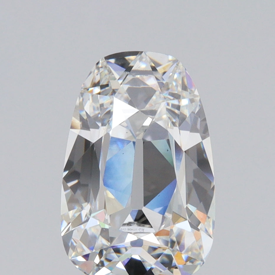 2.01ct | E/VS2 Tapered Cushion Shape Old Mine Cut Lab Diamond (IGI)-LITHOS Diamond