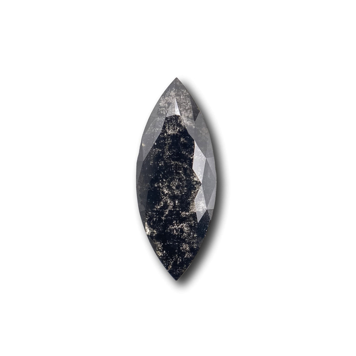 1.67ct | Salt & Pepper Marquise Shape Rose Cut Lab Diamond