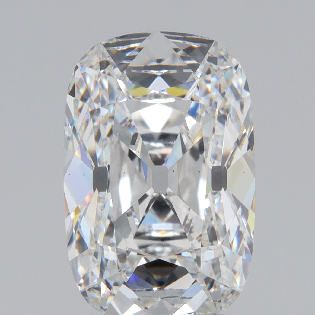 3.91ct | E/VS2 Cushion Shape Antique Old Mine Cut Lab Diamond (IGI)