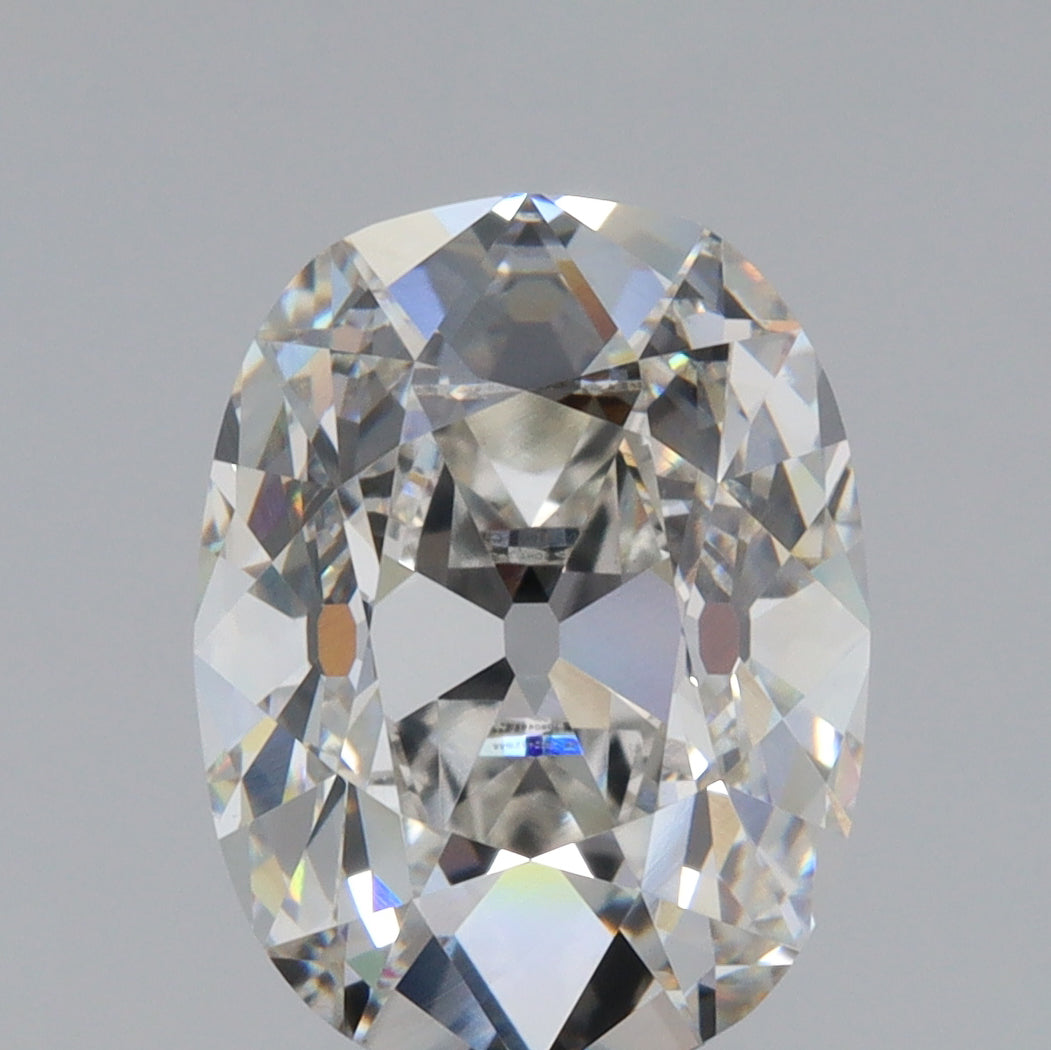 3.70ct | F/VS1 Cushion Shape Old Mine Cut Lab Diamond (IGI)