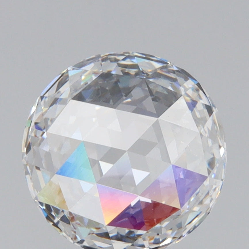2.10ct | E/VVS2 Round Shape Rose Cut Lab Diamond (IGI)