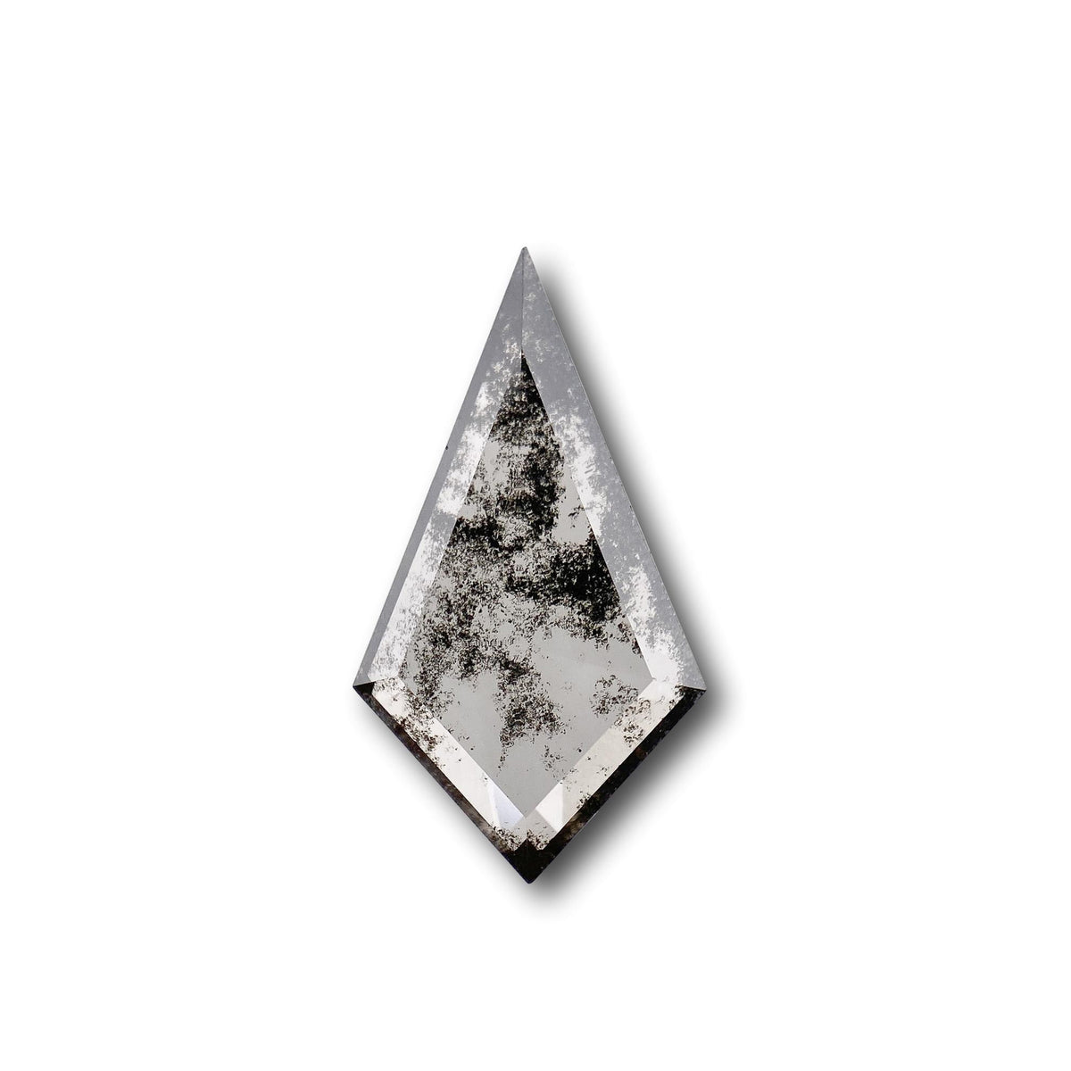 1.69ct | Salt & Pepper Kite Shape Step Cut Lab Diamond