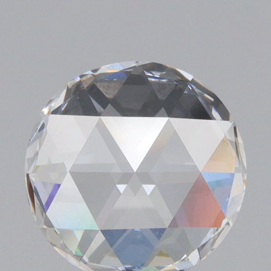 1.23ct | E/VVS2 Round Shape Rose Cut Lab Diamond (IGI)