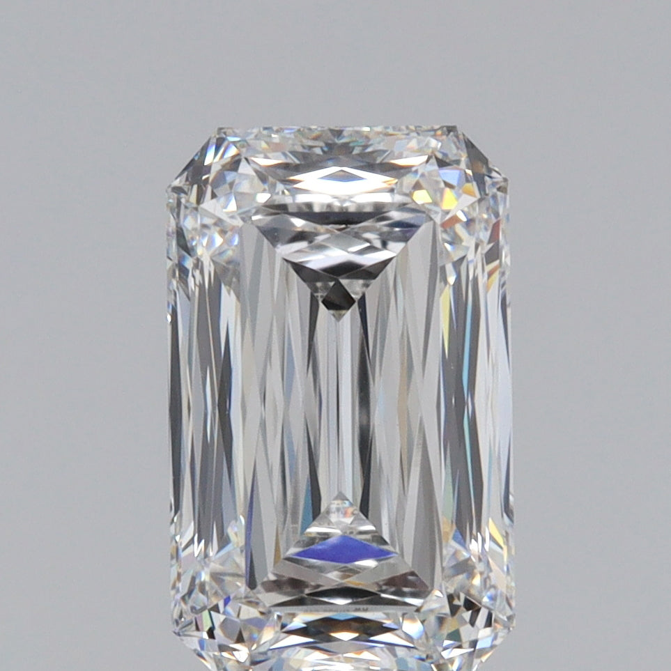 2.59ct | E/VVS2 Emerald Shape Lattice Cut Lab Diamond (IGI)-LITHOS Diamond