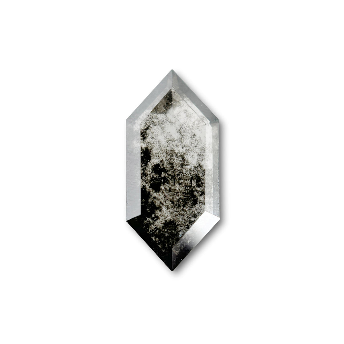 2.27ct | Salt & Pepper Hexagon Shape Step Cut Lab Diamond